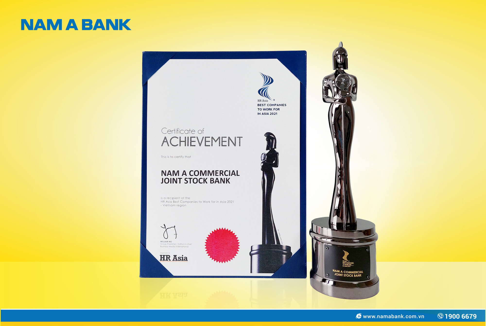 Nam A Bank được vinh danh “Nơi làm việc tốt nhất Châu Á”
