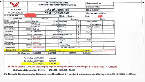 Hai trường tư thu tiền vô tội vạ