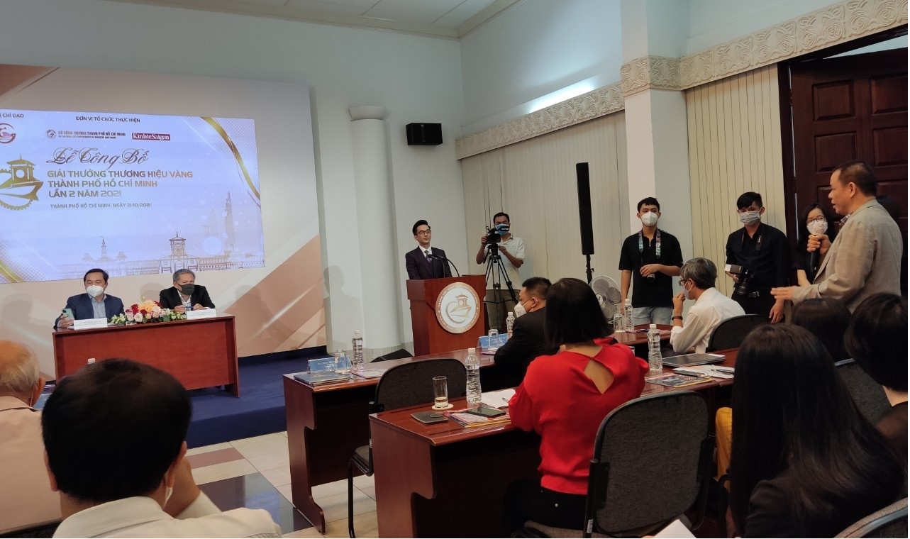 TP HCM công bố giải thưởng Thương hiệu Vàng 2021
