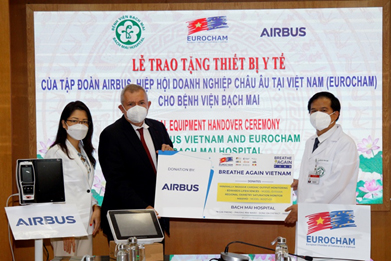 Airbus tặng máy thở hỗ trợ bệnh nhân Covid-19 tại Việt Nam