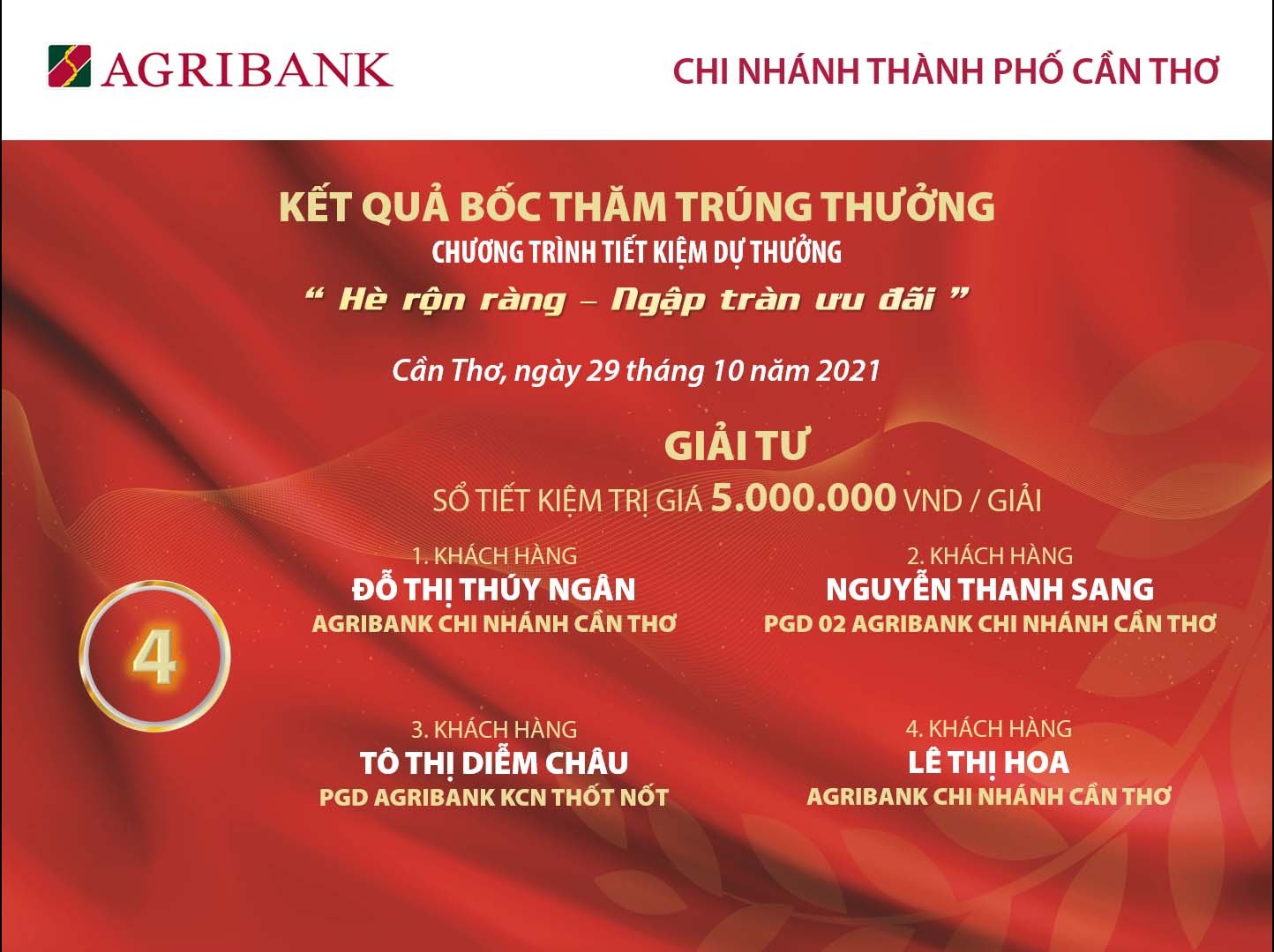 Nữ khách hàng trúng xe SH từ chương trình tiết kiệm của Agribank Cần Thơ - Ảnh 7.