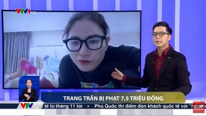 Vụ phạt tiền vì nói tục, án tù treo của Trang Trần lên VTV