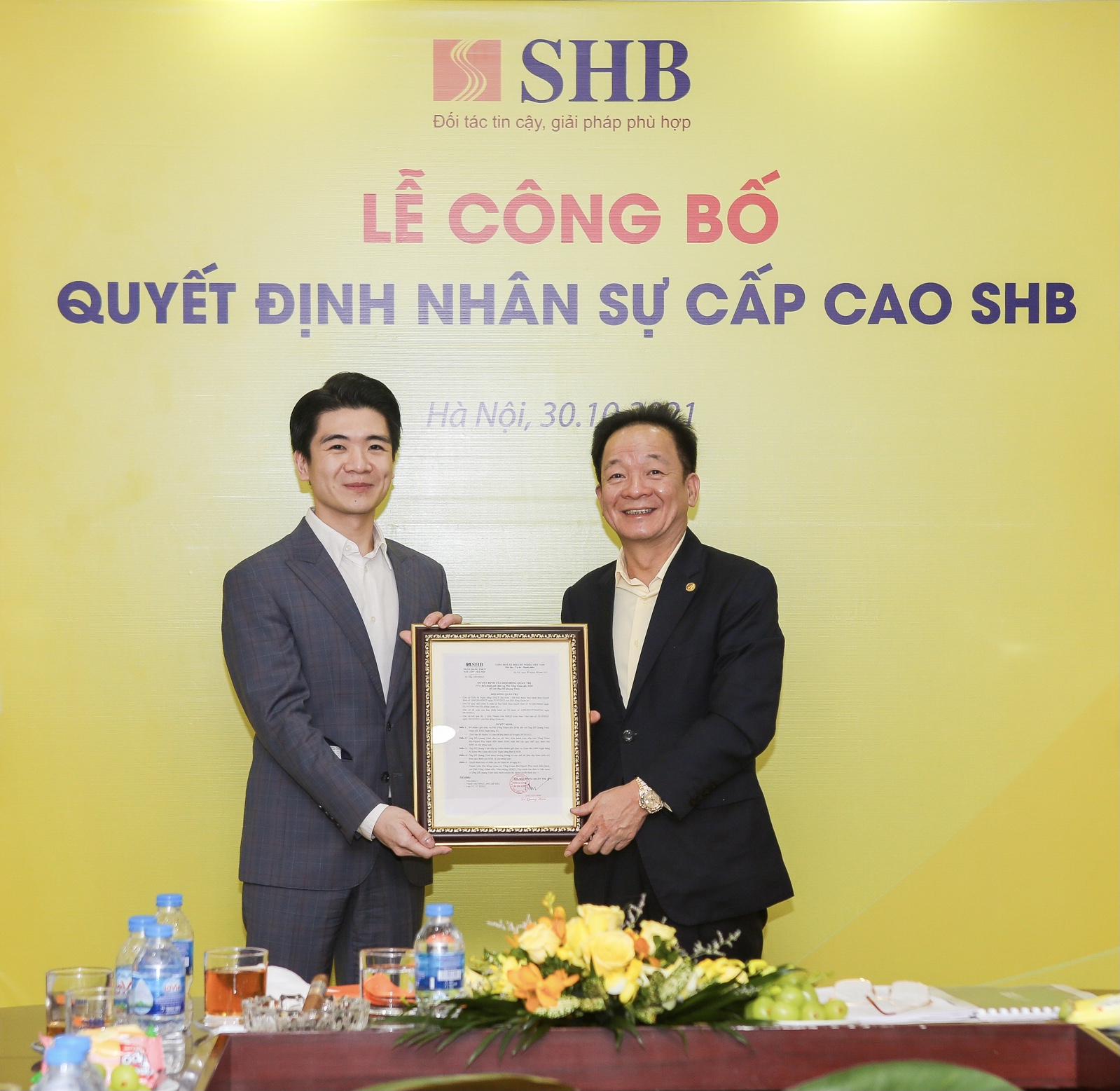 Con trai 32 tuổi của bầu Hiển trở thành Phó tổng giám đốc SHB