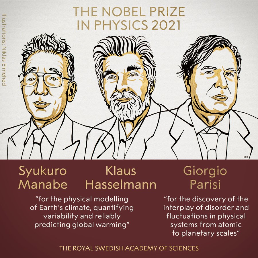 Giải Nobel Vật lý 2021 đã có chủ