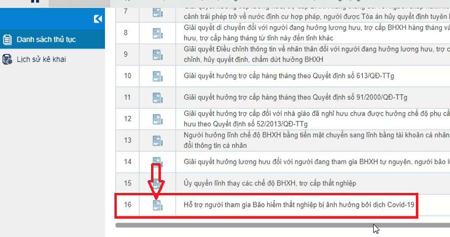 C&aacute;ch đăng k&yacute; online nhận hỗ trợ theo Nghị quyết 116 với người lao động đ&atilde; chấm dứt hợp đồng - Ảnh 3.