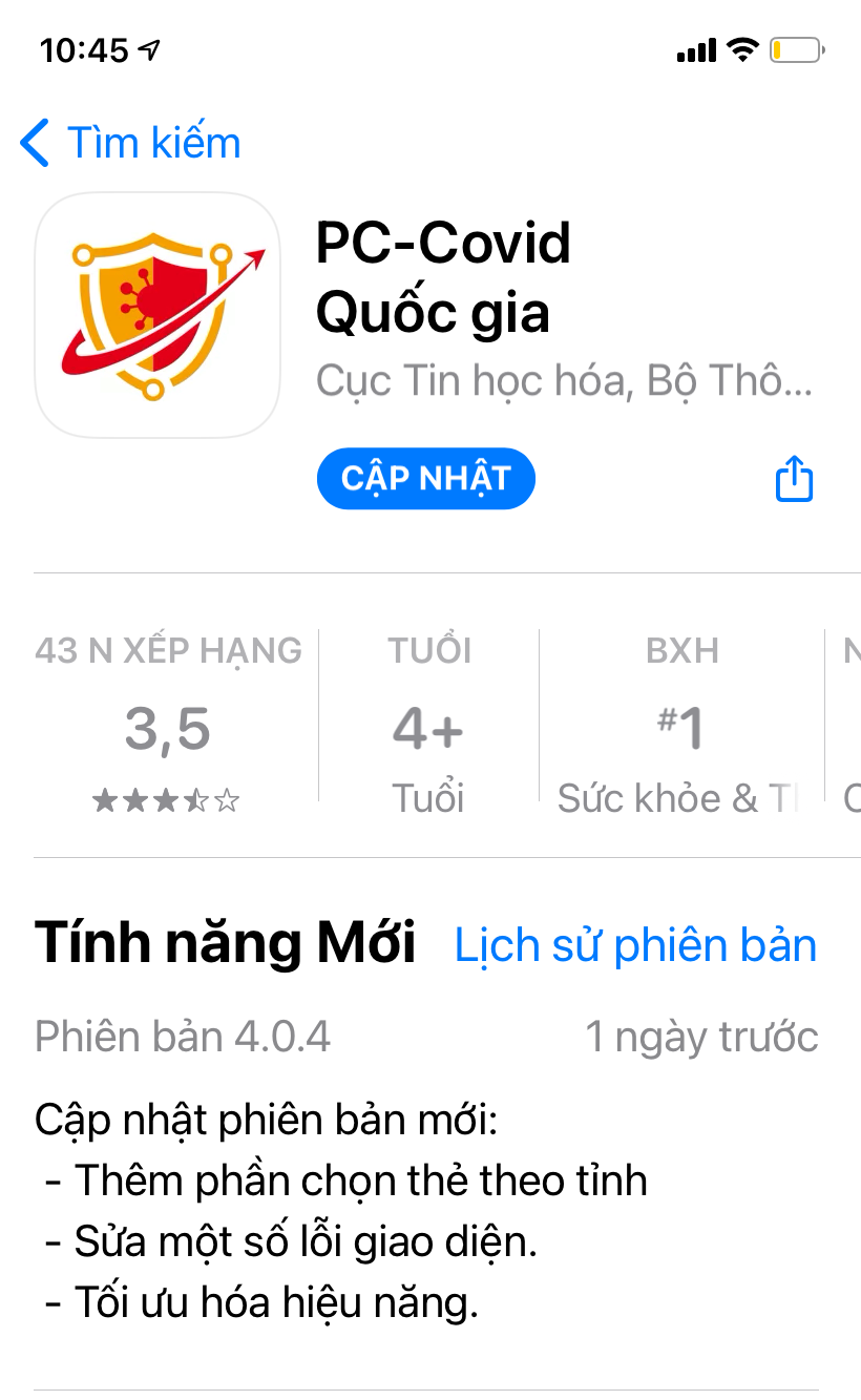 Bản nâng cấp ứng dụng PC-Covid có thay đổi quan trọng - Ảnh 3.