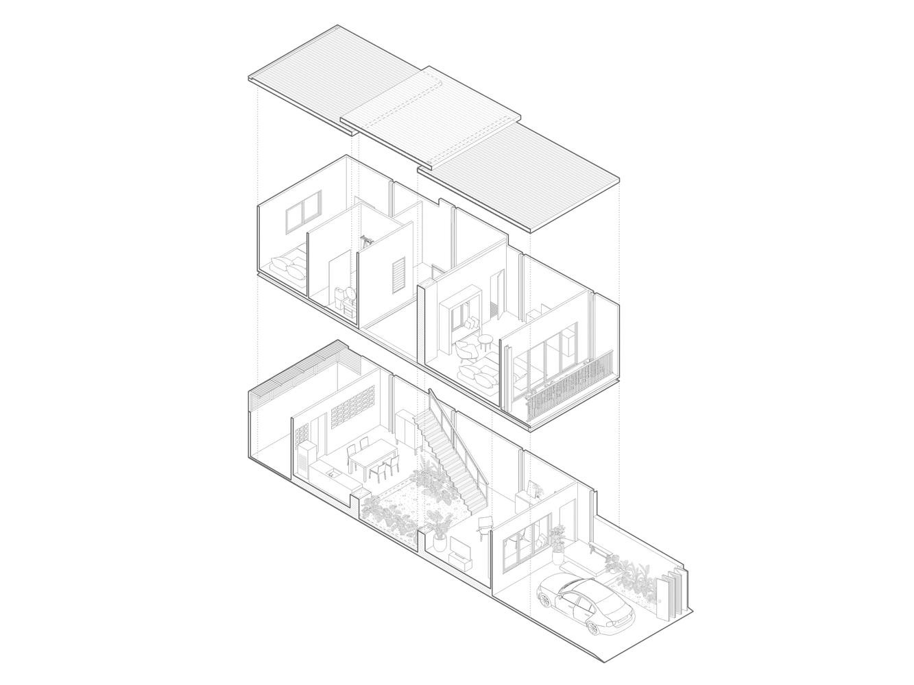 Nhà ống 2 tầng không làm mặt tiền vẫn đẹp và sang - Ảnh 4.