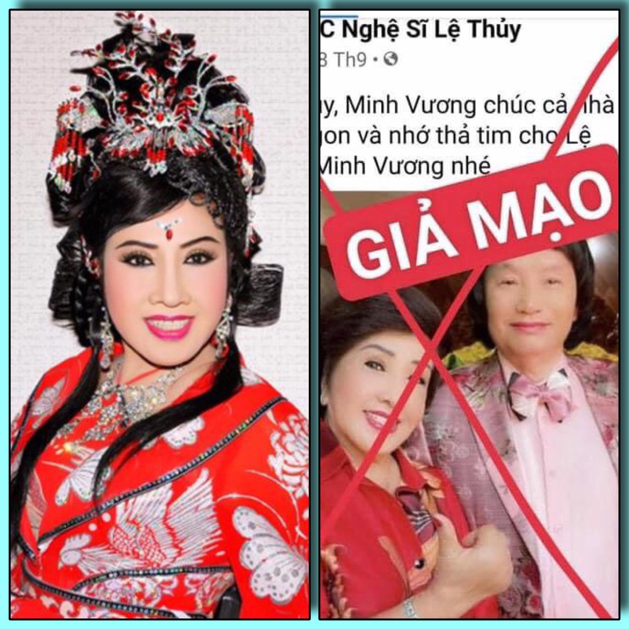 NSND Lệ Thủy tố cáo các trang Facebook mạo danh, đăng chuyện nhạy cảm