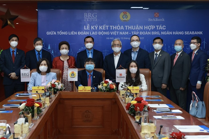 Tổng LĐLĐ Việt Nam - Tập đoàn BRG - SeABank hợp tác nâng cao phúc lợi cho đoàn viên, người lao động