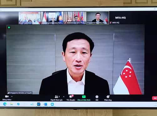 Bộ trưởng Y tế Việt Nam và Singapore thảo luận việc đi lại giữa hai nước