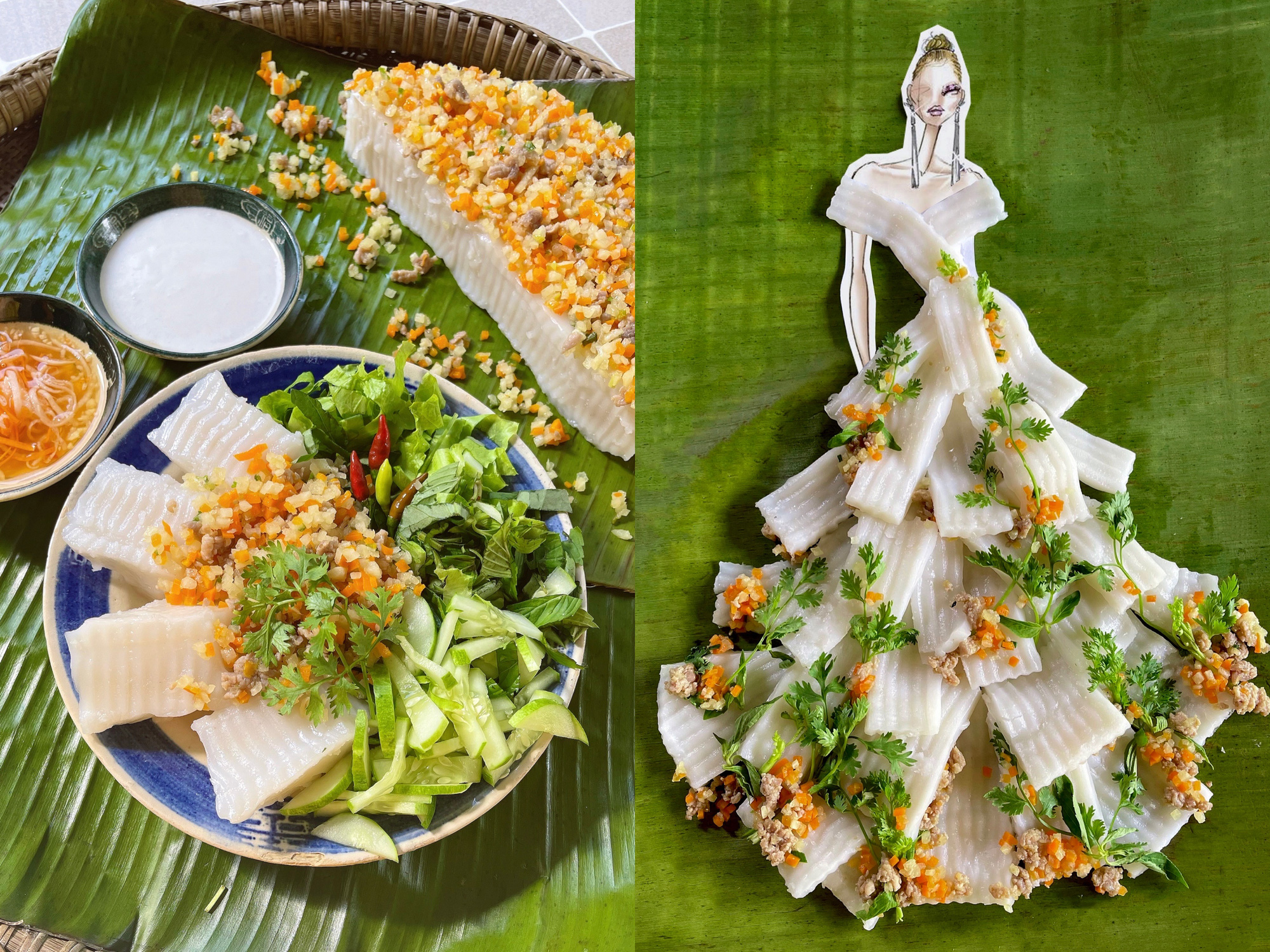 Bộ sưu tập thời trang l&agrave;m từ m&oacute;n b&aacute;nh miền T&acirc;y nhận kỷ lục Việt Nam - Ảnh 10.