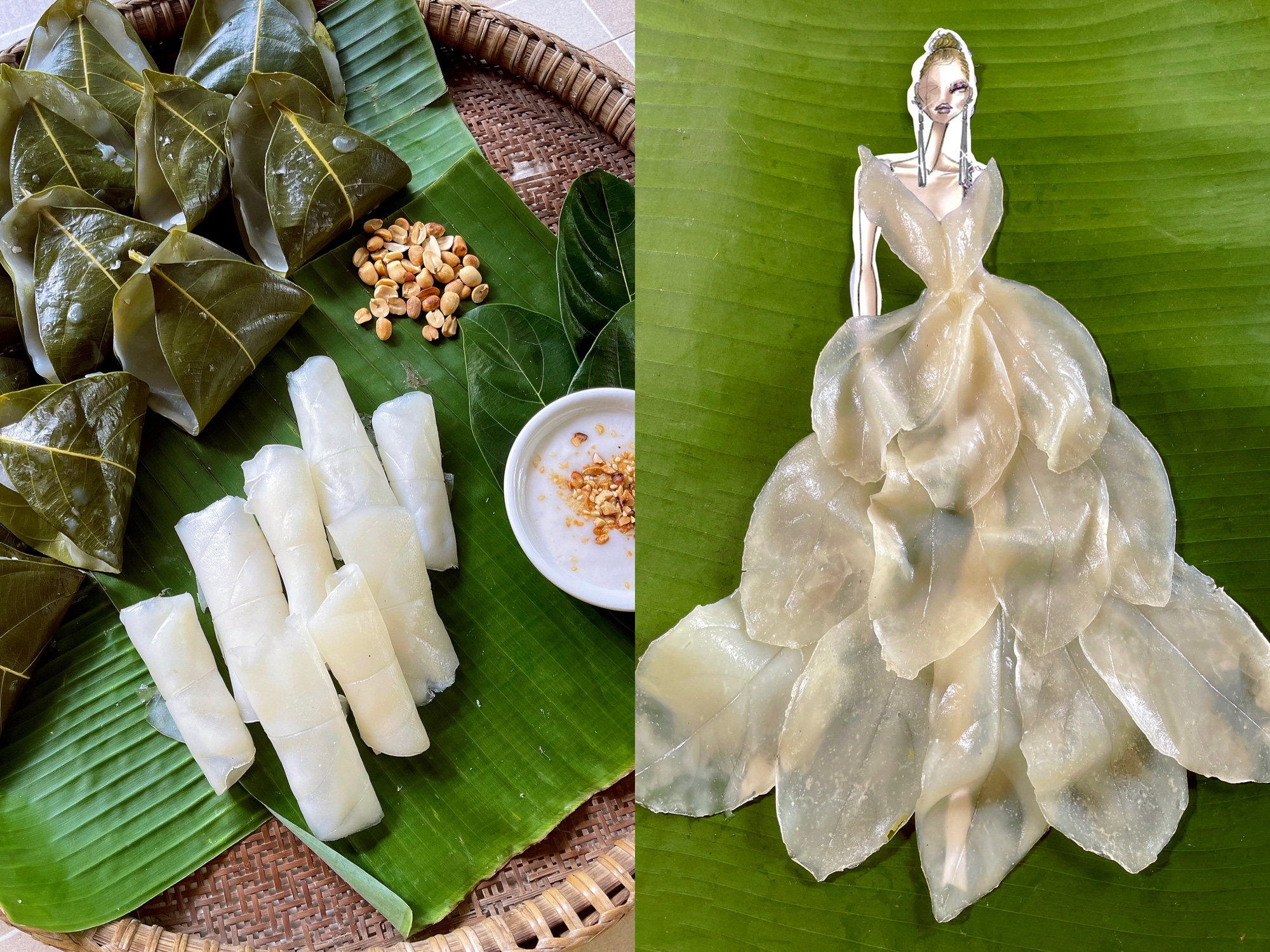 Bộ sưu tập thời trang l&agrave;m từ m&oacute;n b&aacute;nh miền T&acirc;y nhận kỷ lục Việt Nam - Ảnh 13.