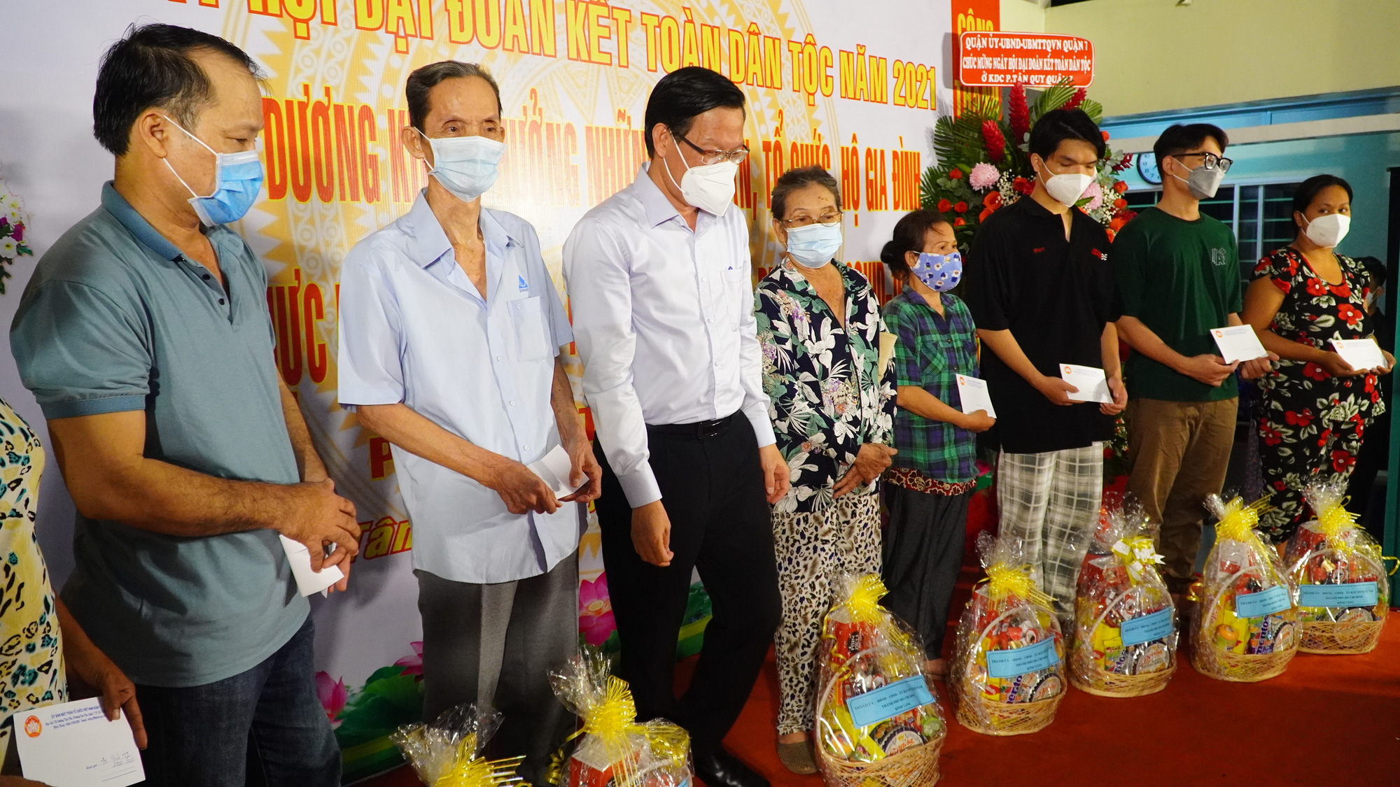 Ngày hội Đại đoàn kết dân tộc ở khu dân cư năm 2021 tại Phường Tân Quy, Quận 7