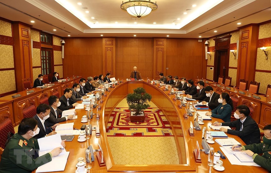 Tổng B&iacute; thư chủ tr&igrave; họp Thường trực Ban Chỉ đạo Trung ương về ph&ograve;ng, chống tham nhũng, ti&ecirc;u cực - Ảnh 1.