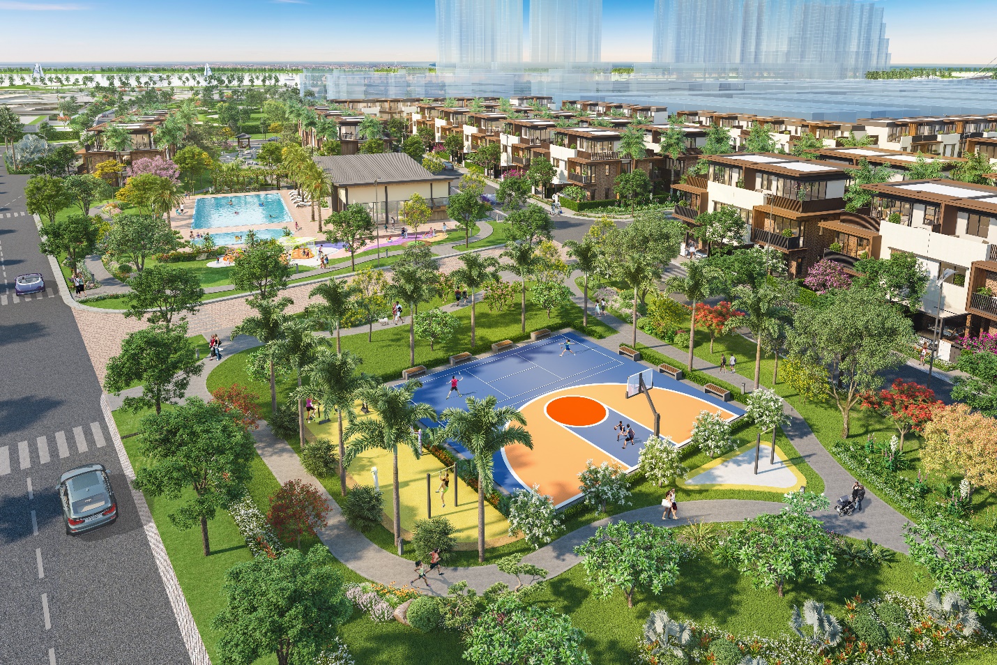 Tận hưởng cuộc sống tại đô thị tích hợp Izumi City