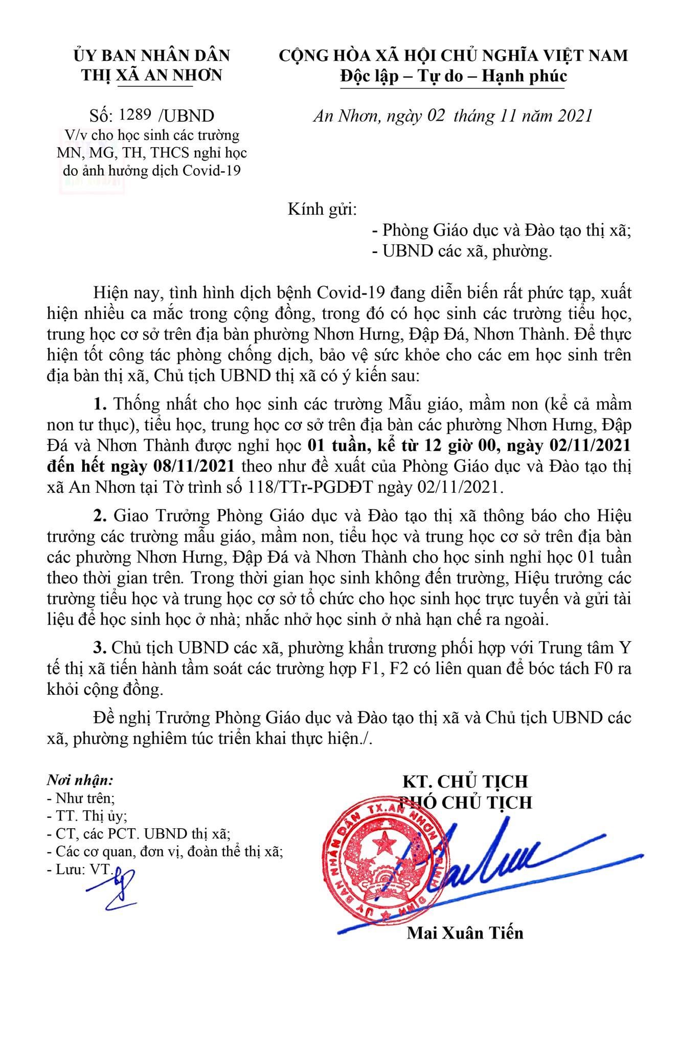 B&igrave;nh Định: H&agrave;ng loạt học sinh mắc Covid-19, nhiều nơi tạm đ&oacute;ng cửa trường học - Ảnh 1.