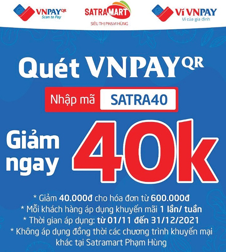 Hệ thống b&aacute;n lẻ Satra khuyến mại &ldquo;Gi&aacute; sốc giảm tận gốc&rdquo; từ ng&agrave;y 22-11 đến 5-12-2021 - Ảnh 1.
