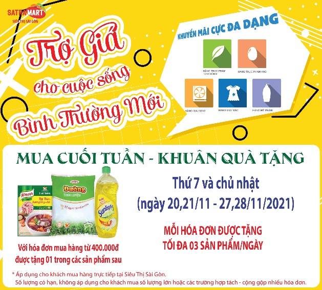 Hệ thống bán lẻ Satra khuyến mại “Giá sốc giảm tận gốc” từ ngày 22-11 đến 5-12-2021