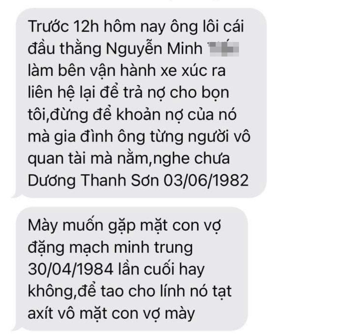Một tổng giám đốc bị côn đồ nhắn tin đe dọa hành hung