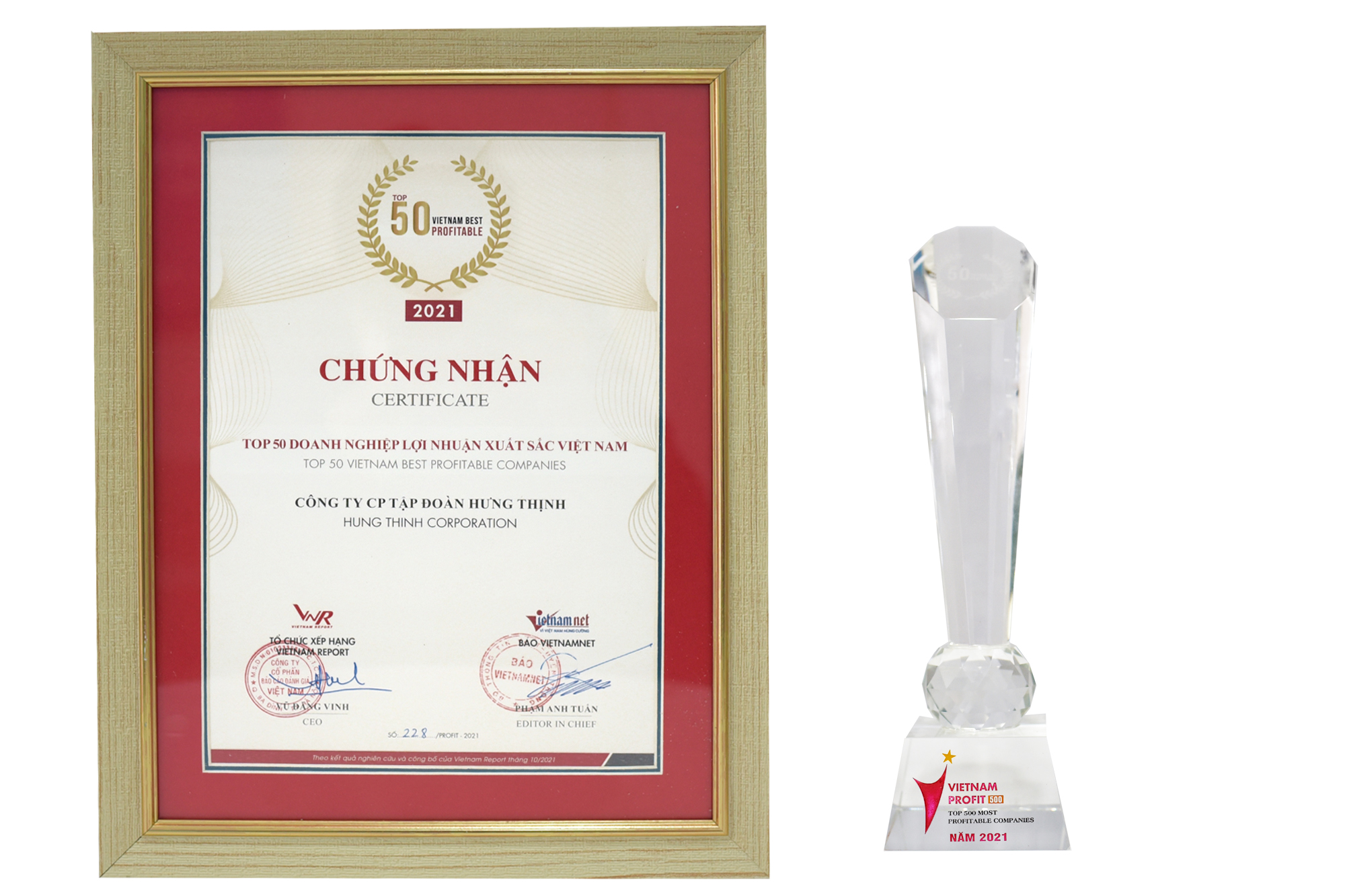 Hưng Thịnh vào top 50 doanh nghiệp lợi nhuận xuất sắc Việt Nam năm 2021 - Ảnh 2. Hưng Thịnh vào top 50 doanh nghiệp lợi nhuận xuất sắc Việt Nam năm 2021 - Ảnh 2.