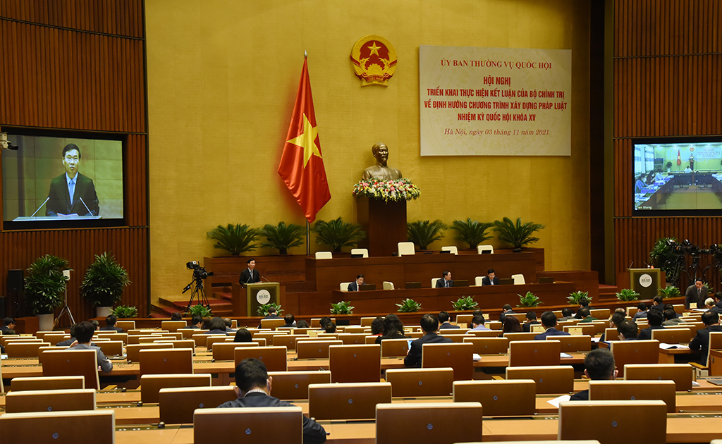 Thường trực Ban B&iacute; thư V&otilde; Văn Thưởng: Phải n&acirc;ng cao chất lượng x&acirc;y dựng, ban h&agrave;nh ph&aacute;p luật - Ảnh 3.
