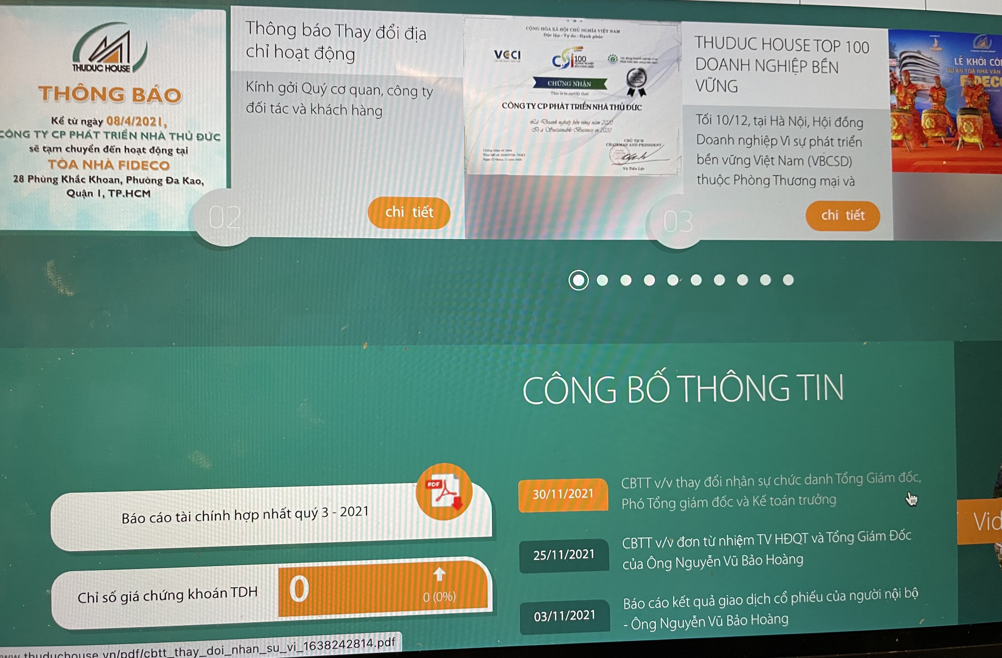 Thuduc House có tổng giám đốc mới thay ông Nguyễn Vũ Bảo Hoàng
