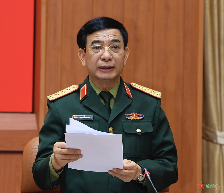 Những h&igrave;nh ảnh Tổng B&iacute; thư Nguyễn Ph&uacute; Trọng chủ tr&igrave; Hội nghị Qu&acirc;n ủy Trung ương - Ảnh 7.