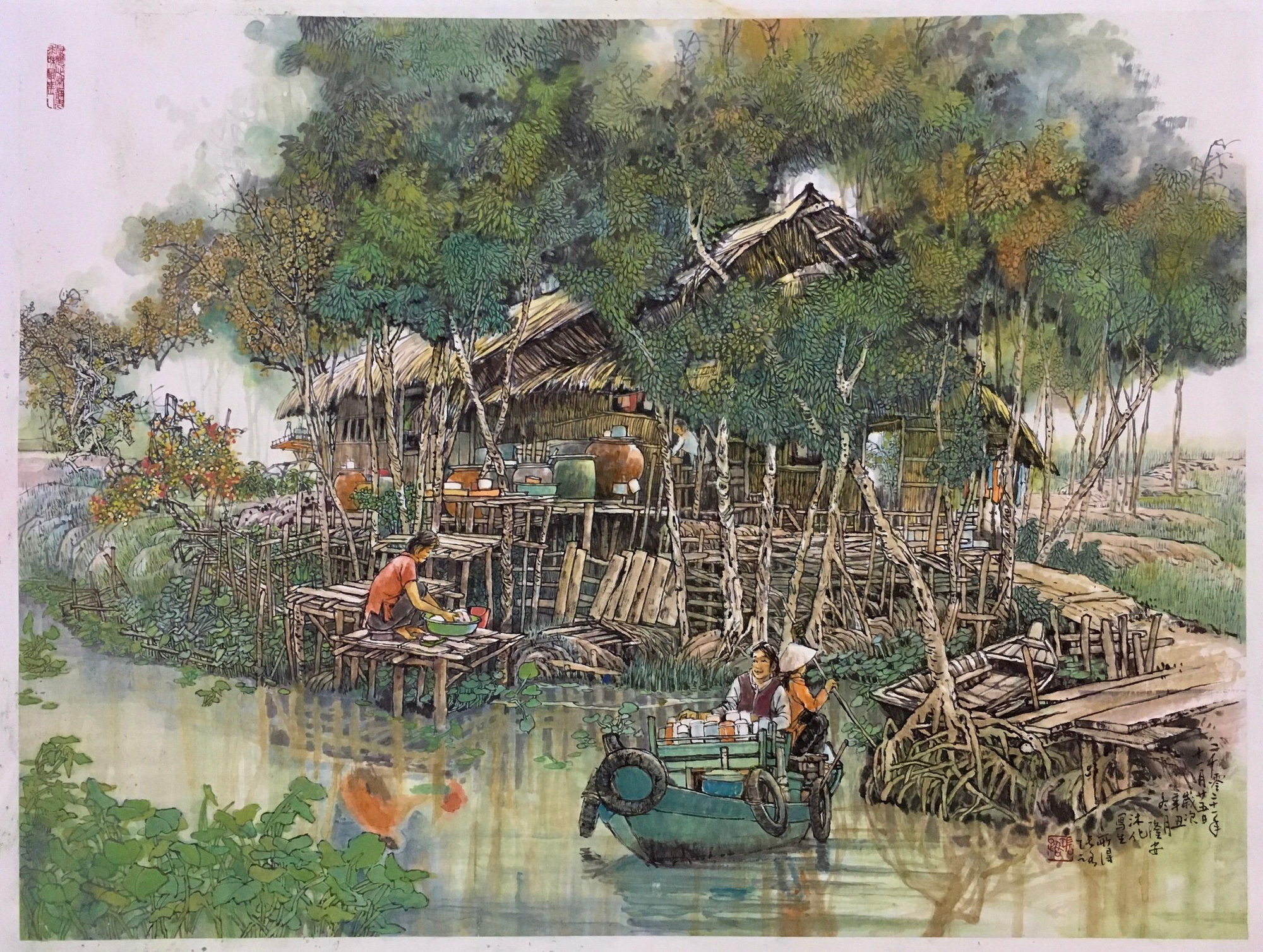 Triển lãm Màu nước Quốc tế mùa thu 2021 - Ảnh 3.