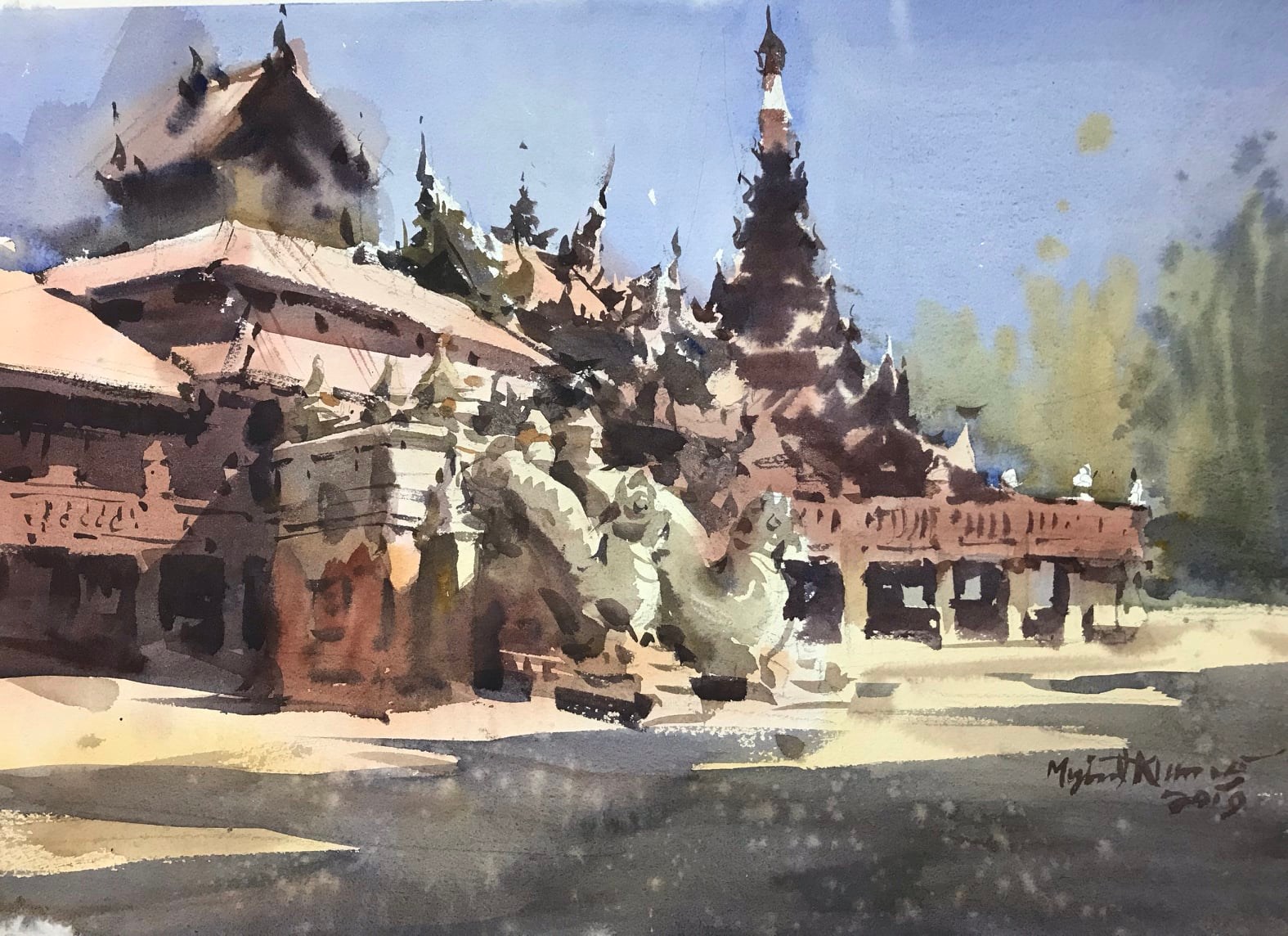Triển lãm Màu nước Quốc tế mùa thu 2021 - Ảnh 8.
