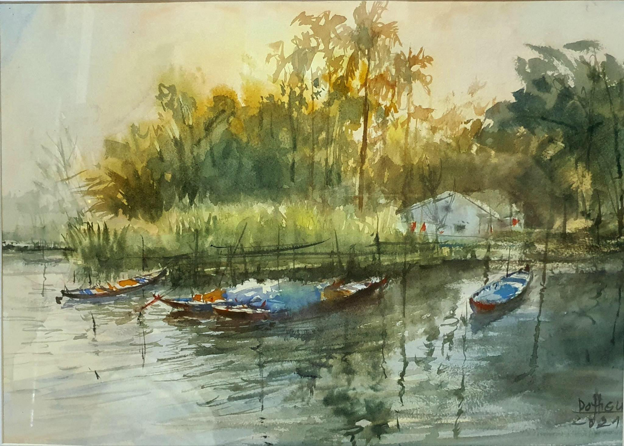 Triển lãm Màu nước Quốc tế mùa thu 2021 - Ảnh 4.