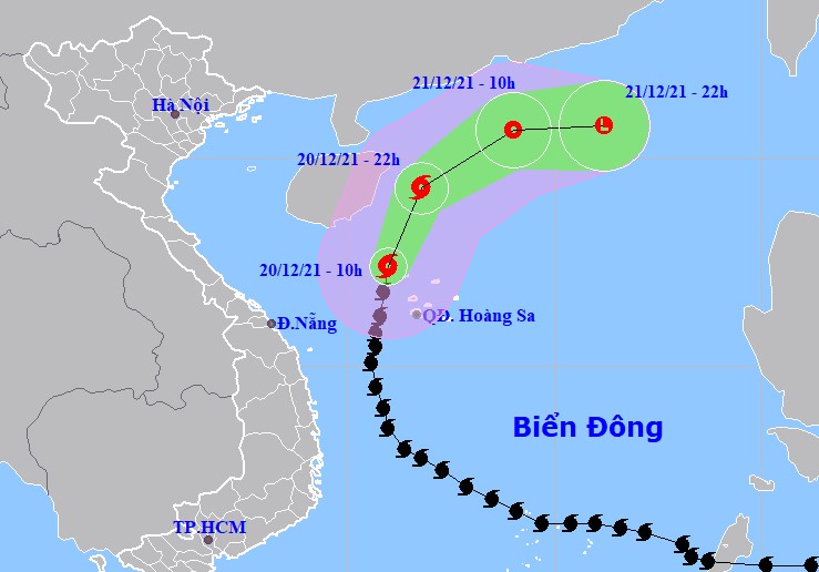 B&atilde;o số 9 giật cấp 12 qu&eacute;t qua quần đảo Ho&agrave;ng Sa, sóng bi&ecirc;̉n cao 5-7 m - Ảnh 1.