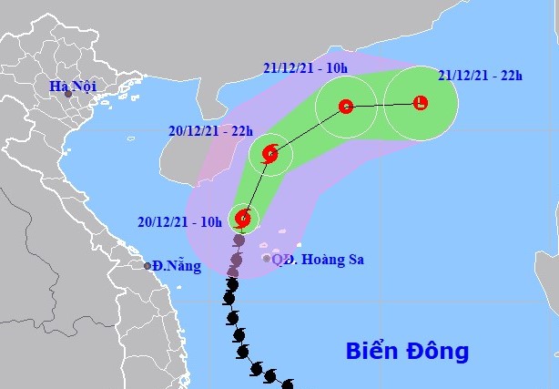 Bão số 9 giật cấp 12 quét qua quần đảo Hoàng Sa, sóng biển cao 5-7 m