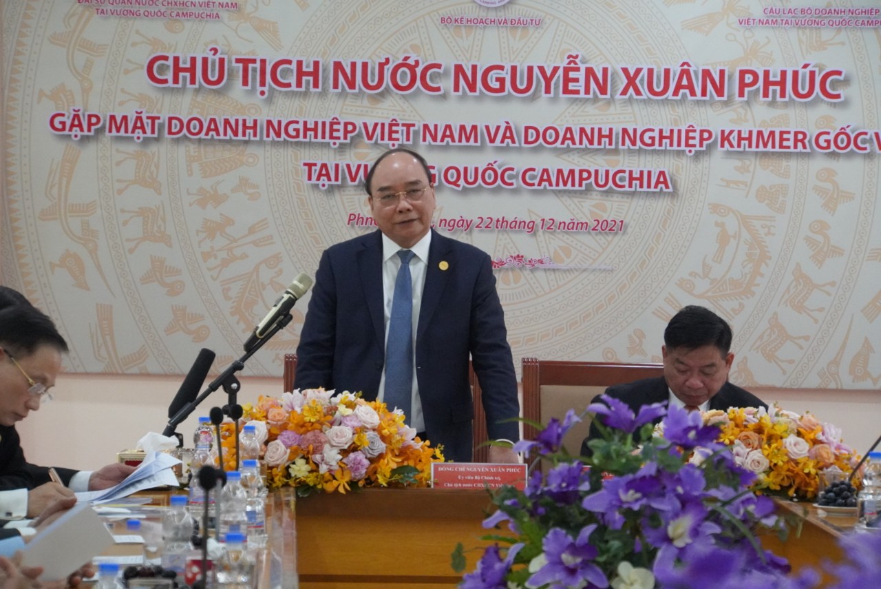 Chủ tịch nước đề nghị Thủ tướng Hun Sen th&aacute;o gỡ kiến nghị của doanh  nghiệp - Ảnh 5.