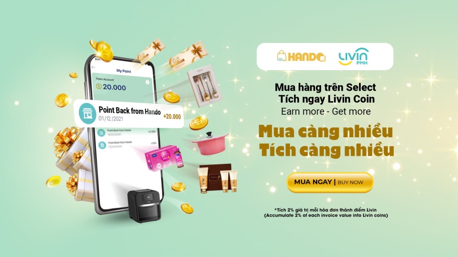 Ứng dụng Livin PMH: Chương trình “Tích điểm thưởng tại Phú Mỹ Hưng - Livin Coin”
