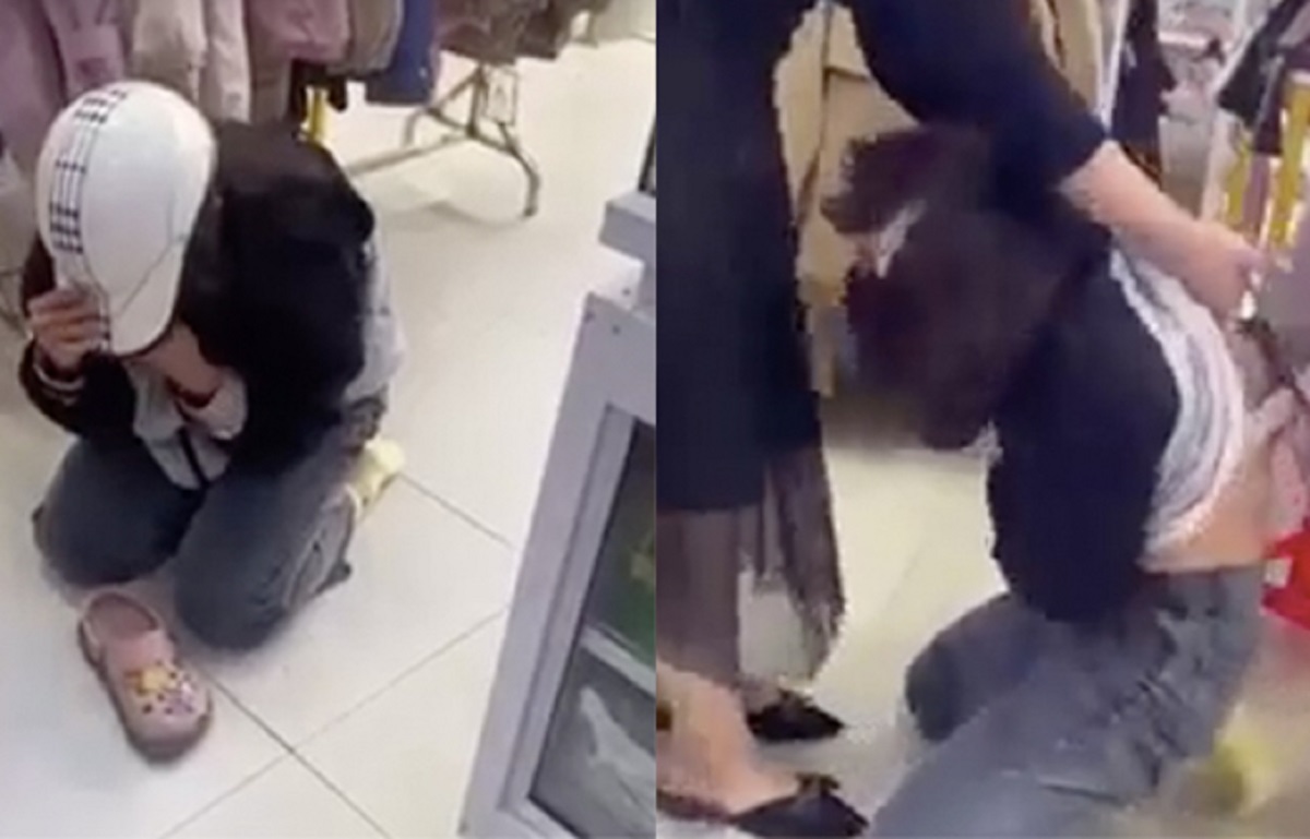 CLIP: Chủ shop quần áo bạo hành, cắt áo ngực, cắt tóc nữ sinh vì cho rằng trộm chân váy