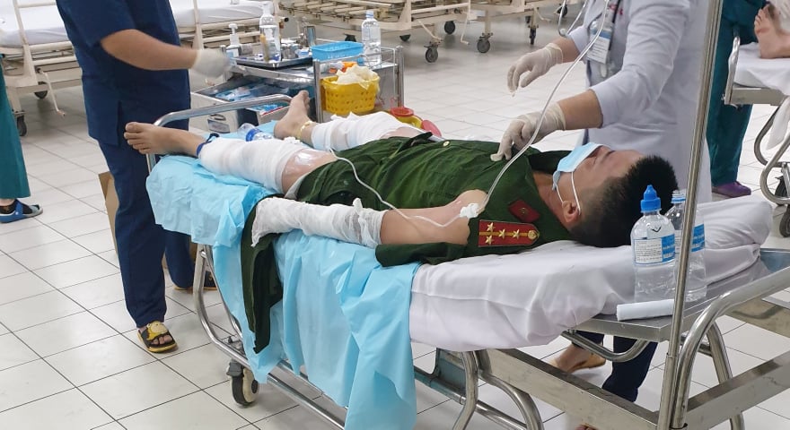 Bốn cán bộ công an bị thương tại căn nhà đang bị cưỡng chế ở quận Phú Nhuận