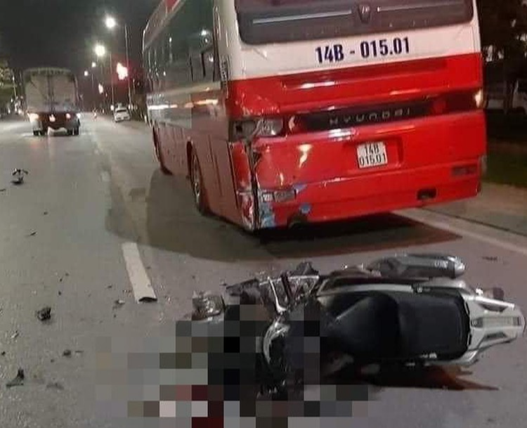 Trên đường về nhà sau khi làm nhiệm vụ, một chiến sĩ công an tử nạn
