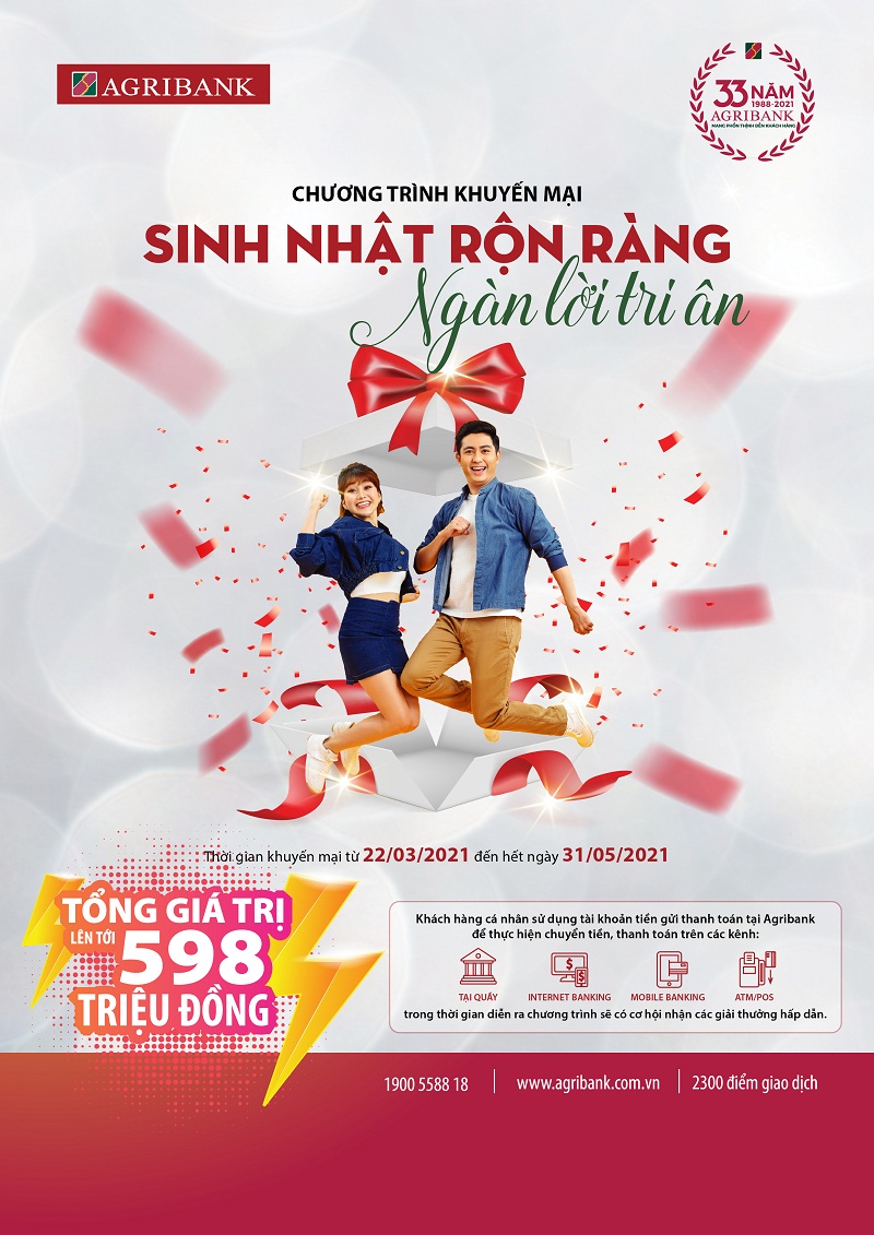 Cùng Agribank “Sinh nhật rộn ràng – Ngàn lời tri ân” - Ảnh 1.