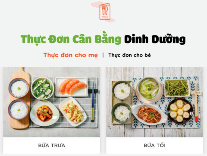 Đa dạng thực đơn dinh dưỡng cho mẹ bầu, mẹ chăm con nhỏ dưới 5 tuổi bằng phần mềm