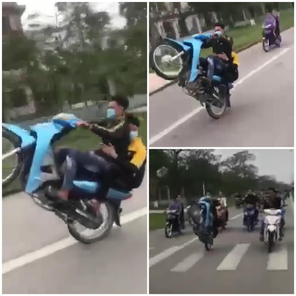 CLIP: Nh&oacute;m &ldquo;qu&aacute;i xế&rdquo; ph&oacute;ng xe như bay, bốc đầu tr&ecirc;n c&acirc;y cầu ng&agrave;n tỉ - Ảnh 2.