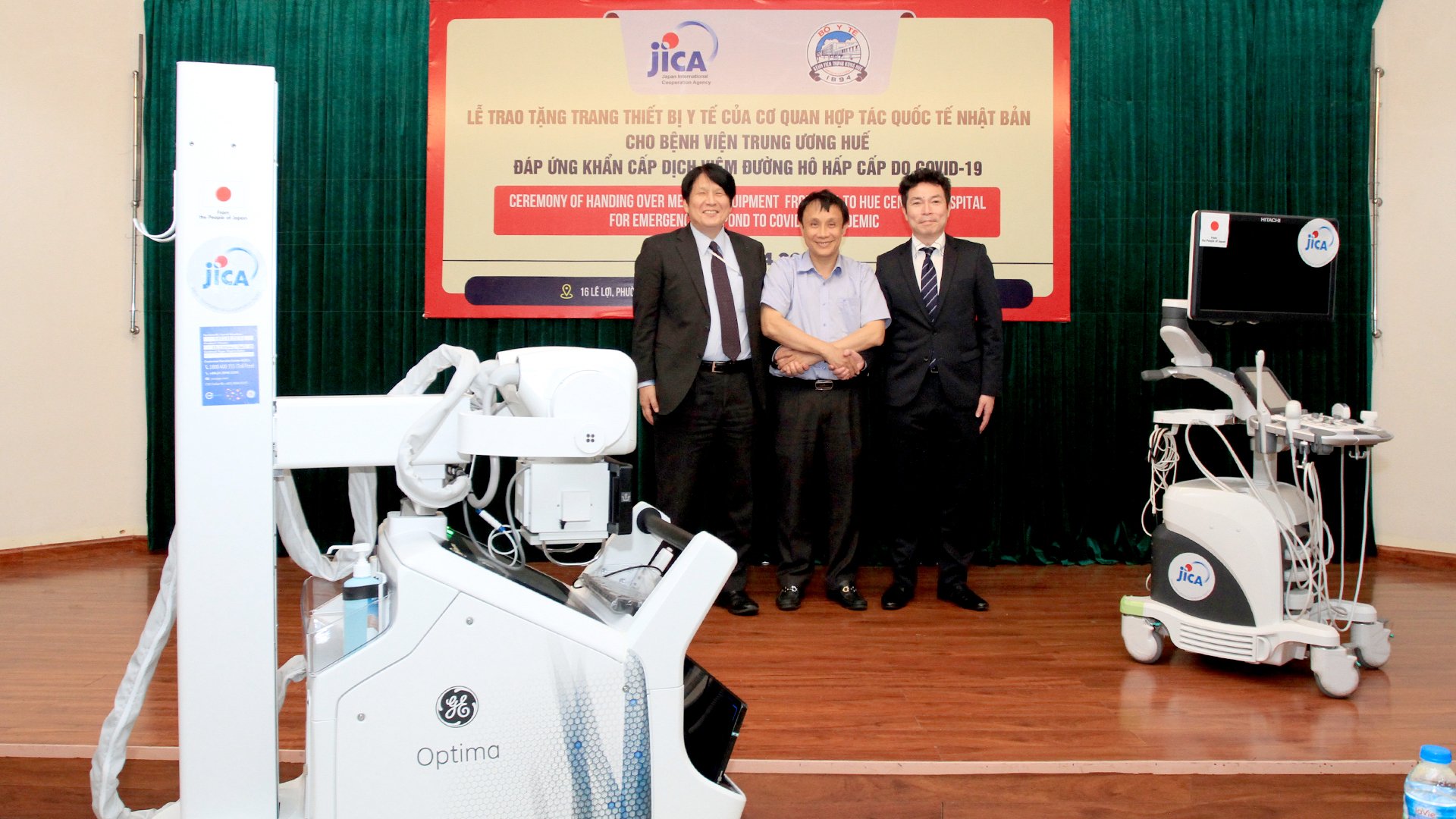 JICA hỗ trợ Bệnh viện Trung ương Huế thiết bị nâng cao phòng chống Covid-19