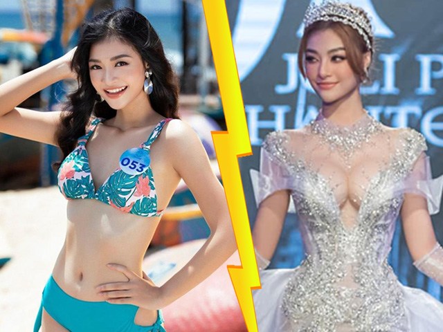 Á hậu gây nhức mắt vì vòng 1 vừa "độ"