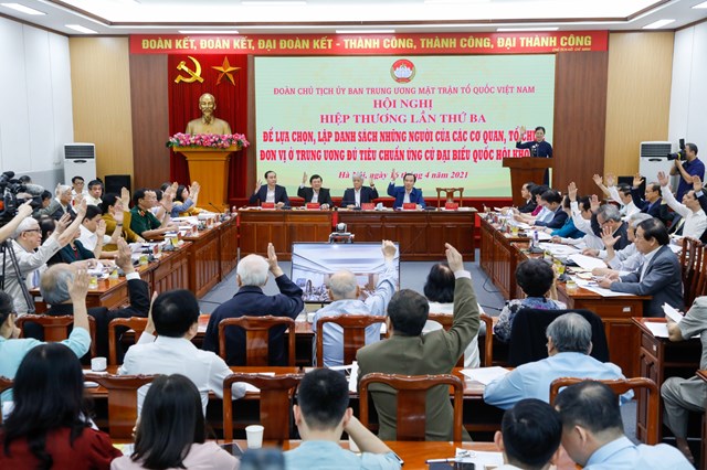 Chốt danh sách ứng cử đại biểu Quốc hội khoá XV ở Trung ương