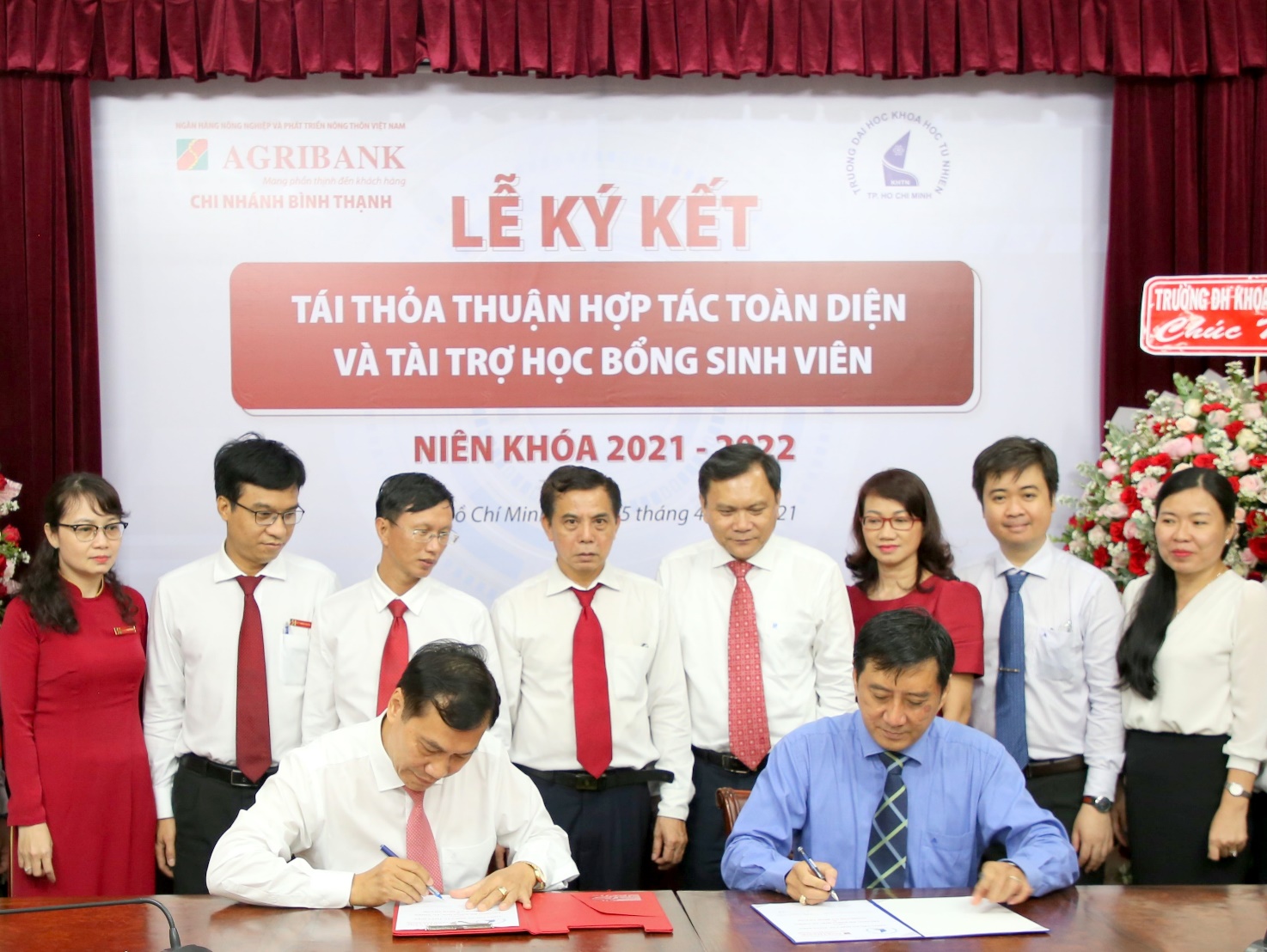 Agribank Chi nhánh Bình Thạnh ký kết thỏa thuận hợp tác với Trường đại học Khoa học Tự nhiên