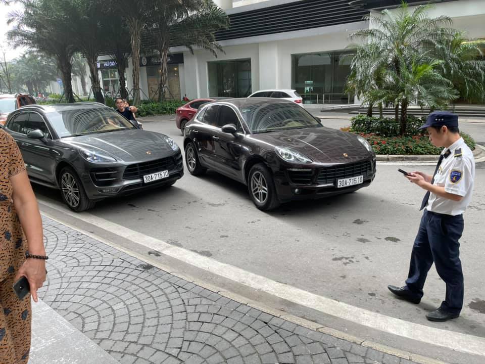 Th&ocirc;ng tin bất ngờ vụ 2 chiếc xe sang Porsche chạm mặt nhau tại khu đ&ocirc; thị cao cấp - Ảnh 2.