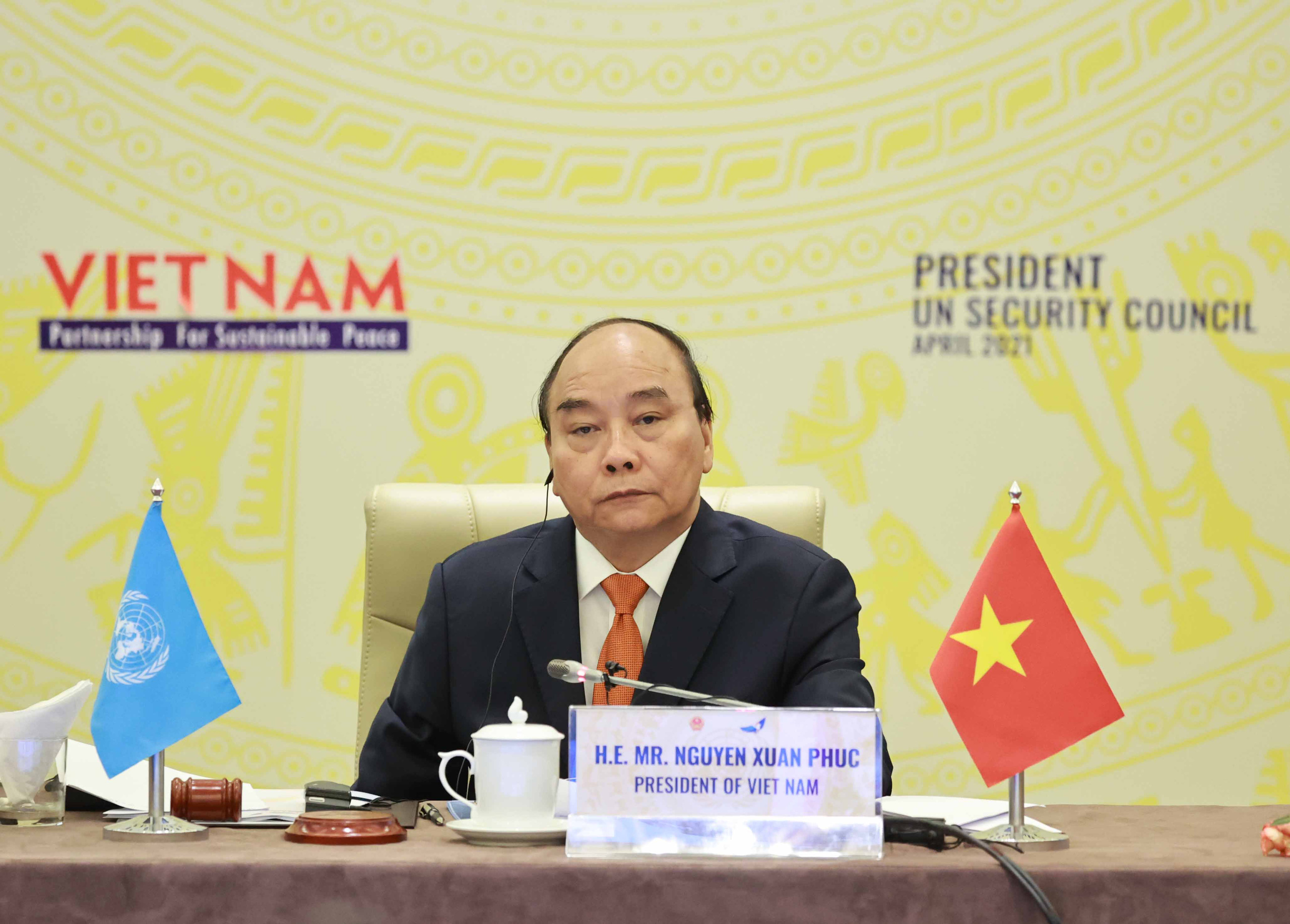 Chủ tịch nước Nguyễn Xu&acirc;n Ph&uacute;c chủ tr&igrave; phi&ecirc;n họp quan trọng của Hội đồng Bảo an - Ảnh 5.