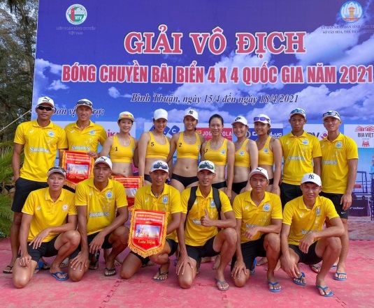 Giải vô địch bóng chuyền bãi biển 4x4 quốc gia: Nam, nữ Sanvinest Khánh Hòa vô địch