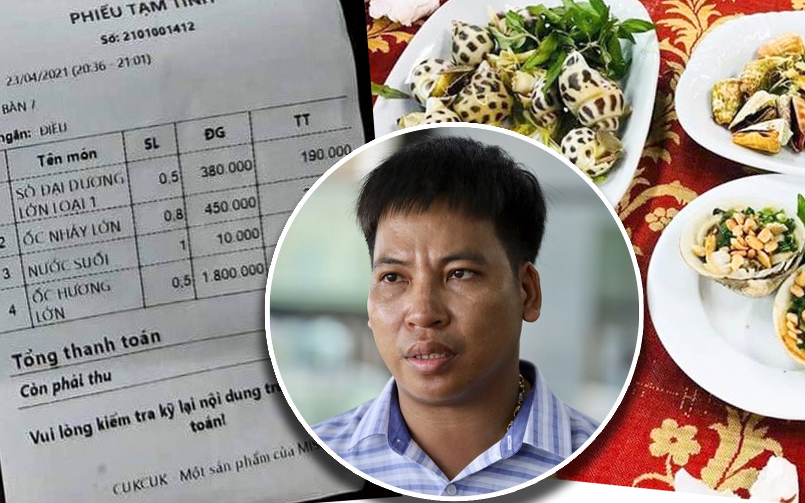 Vụ 1,8 triệu đồng/kg ốc hương: Chủ nhà hàng đưa clip để "minh oan"