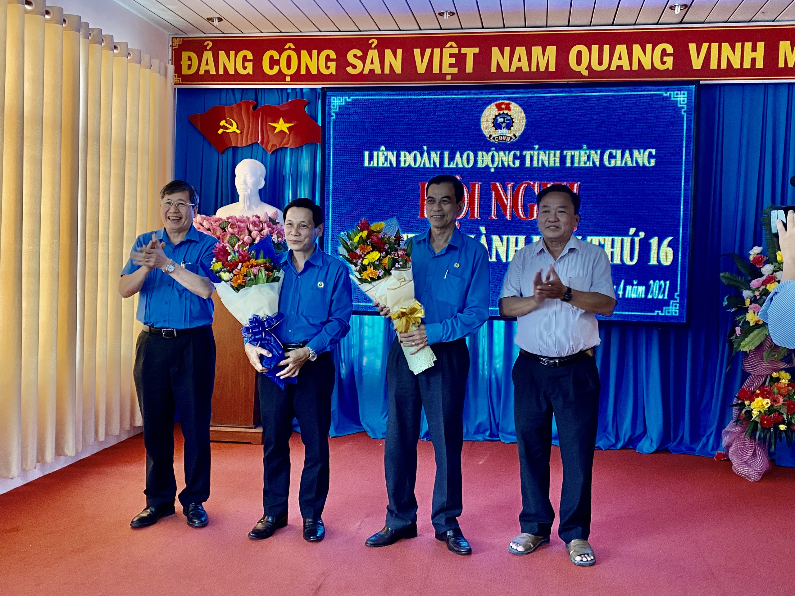 Ông Lê Minh Hùng được bầu làm Chủ tịch LĐLĐ tỉnh Tiền Giang