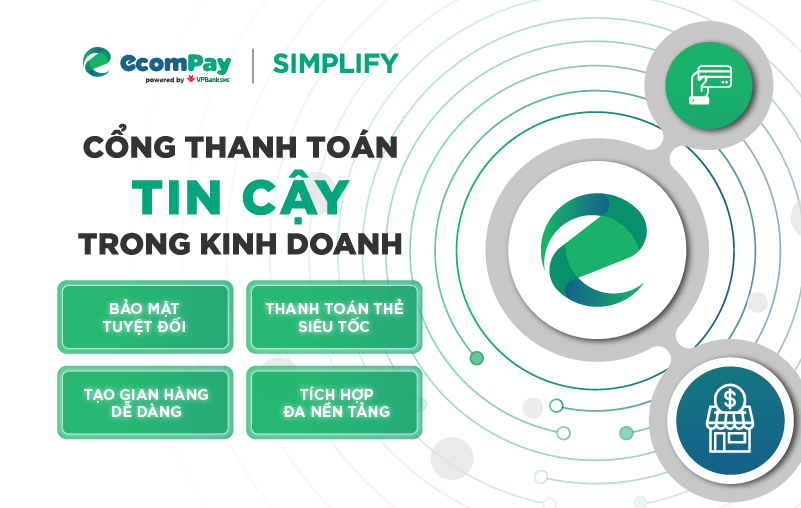 Ecompay/Simplify - Công cụ thanh toán hiệu quả cho doanh nghiệp thời số hóa